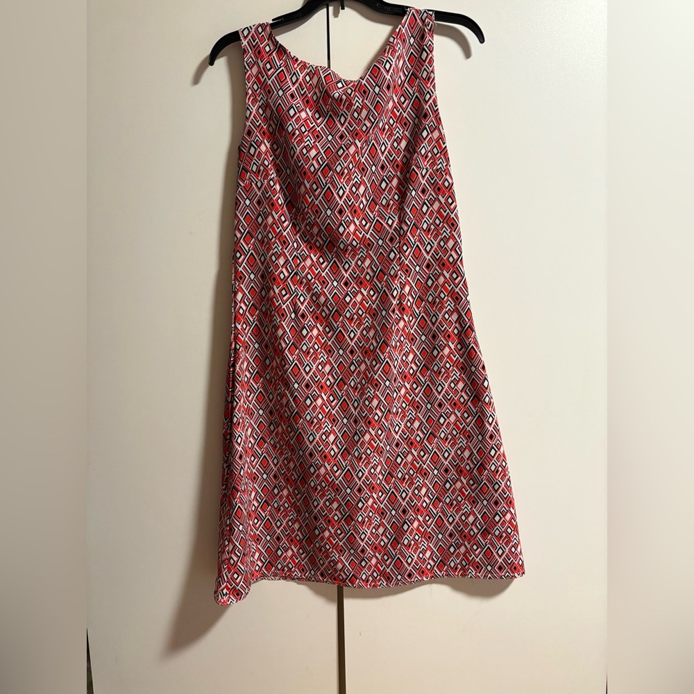 Anise size M Geometric Red Sleeveless Dress - Picture 3 of 8